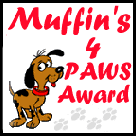 Muffin's 4 Paws Award